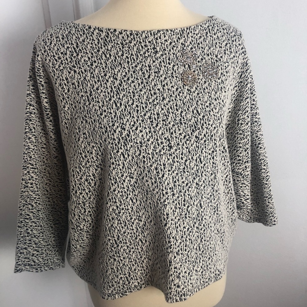 Zara Blouse with jewel accent